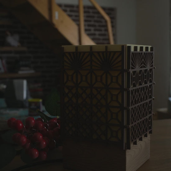 Kumiko.Asanoha masa lambası tanıtım videosu, farklı açı